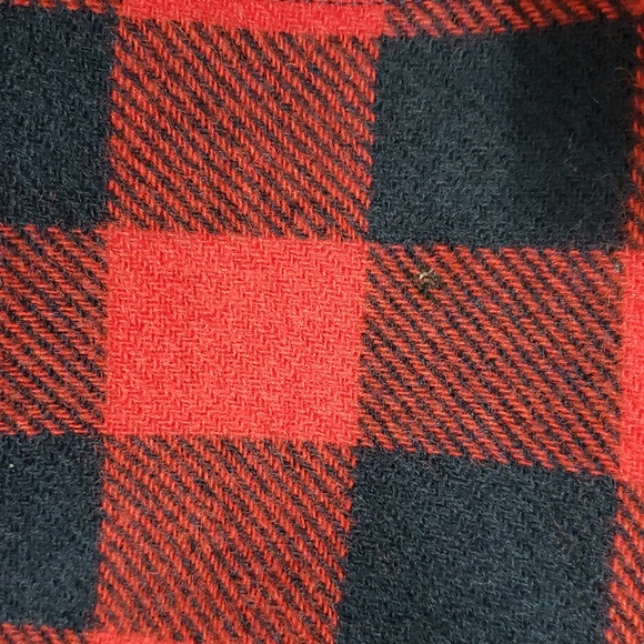 J.CREW Buffalo Plaid Bomber Jacket Red Navy Blue Zip Up - Picture 12 of 12